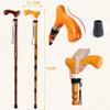 Wooden Beech Walking Stick for Older Adults, Men or Women view 2