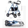 Folding Rollator for Seniors, Lightweight Aluminum Walker with Seat and Shopping Basket view 2