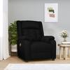 LHOONBB Furniture with Massage Function, Black Faux Leather view 1