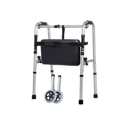 Foldable, Lightweight Aluminum Walker, Height-Adjustable