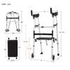 Foldable, Lightweight Aluminum Walker, Height-Adjustable view 4