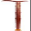 Wooden Cane Made of Red Pear Wood, Foldable view 1