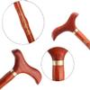 Wooden Cane Made of Red Pear Wood, Foldable view 2