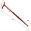 Wooden Cane Made of Red Pear Wood, Foldable view 3