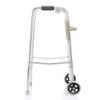 Foldable Adjustable Aluminum Walker with 2 Wheels, 100 kg Capacity view 2