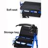 Wheelchair Walker for Seniors, Aluminum Walker with Seat view 2