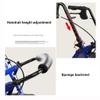Wheelchair Walker for Seniors, Aluminum Walker with Seat view 3