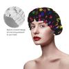 Shower Cap with Elegant Paw Print, Soft, Lightweight, Eco-Friendly, Breathable view 4