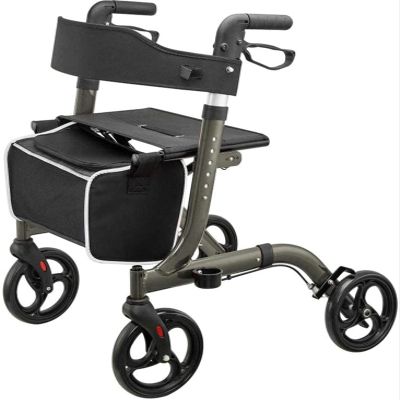 Folding Aluminum Rollator for Seniors and Adults