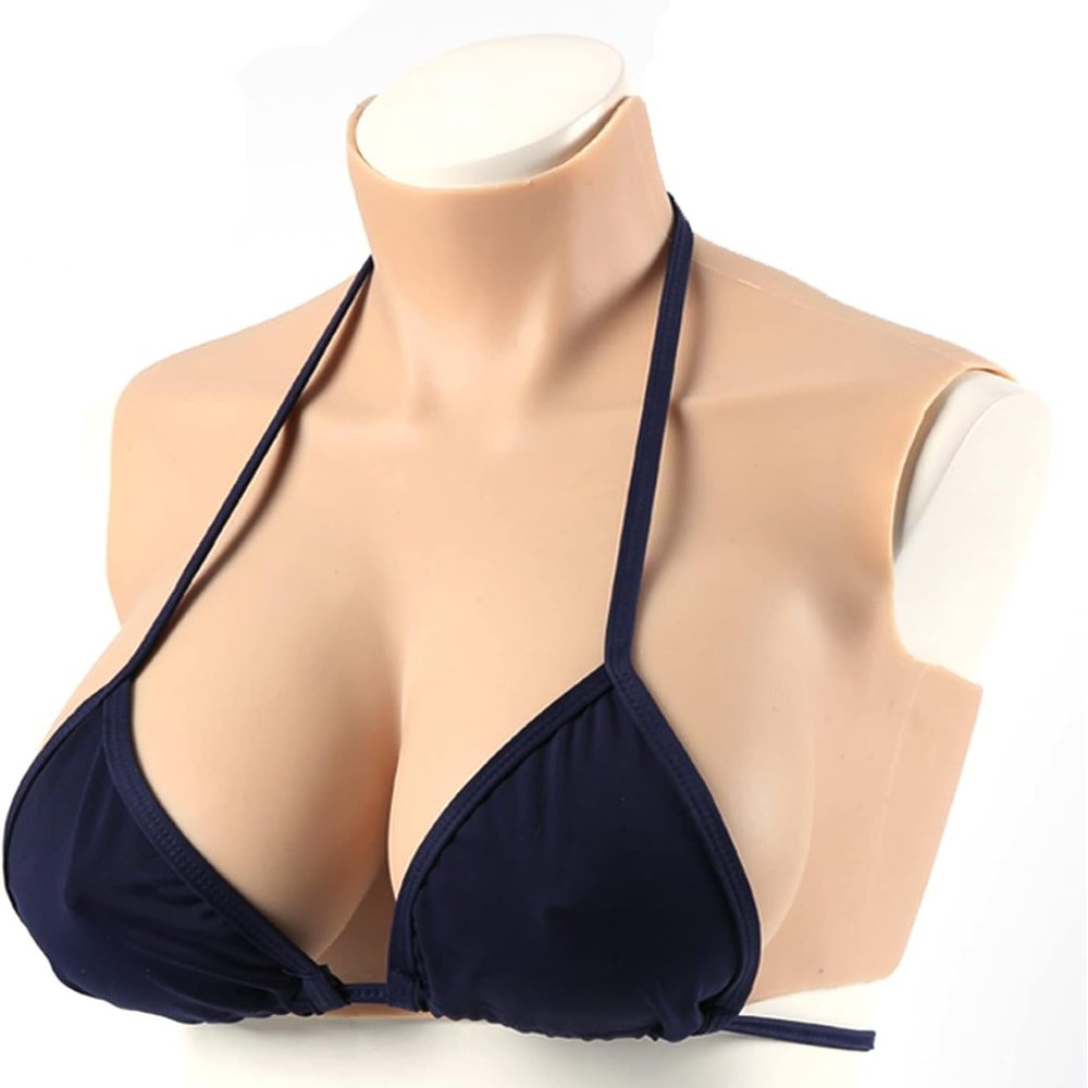 C, #1 + Silk Cotton Realistic Silicone Breast Form
