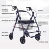 Foldable Aluminum Rollator for Older Adults, Height-Adjustable view 2