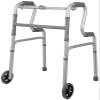 Foldable, Height-Adjustable Walkers for Older Adults, 8 Files, 1.22 m, Non-Slip, 2 Wheels, Aluminum Alloy view 1