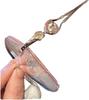Women's Gold Rimless Anti-Blue Light Reading Glasses, +3.5 view 4