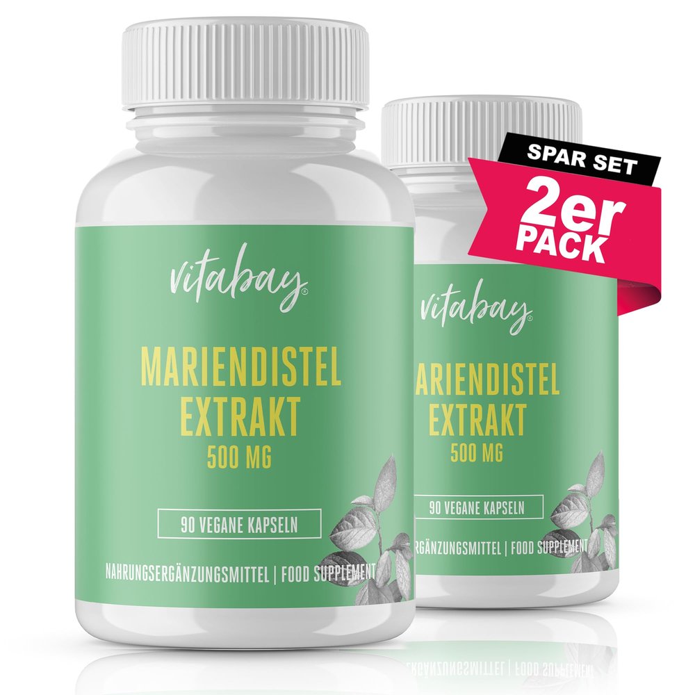 Vitabay Milk Thistle Extract 500 mg, 180 Vegan Capsules