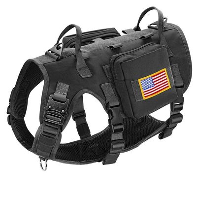 Adjustable Military Tactical Nylon Pet Harness