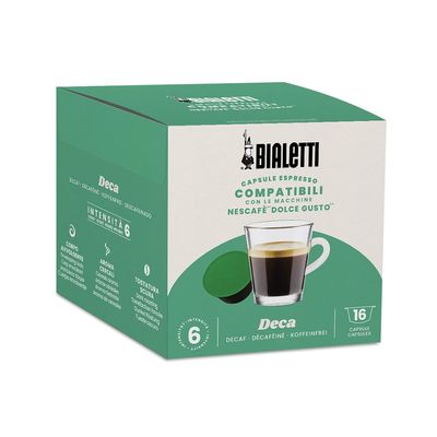 Bialetti Dolce Gusto-Compatible Coffee Capsules, Cremoso, 96 Capsules