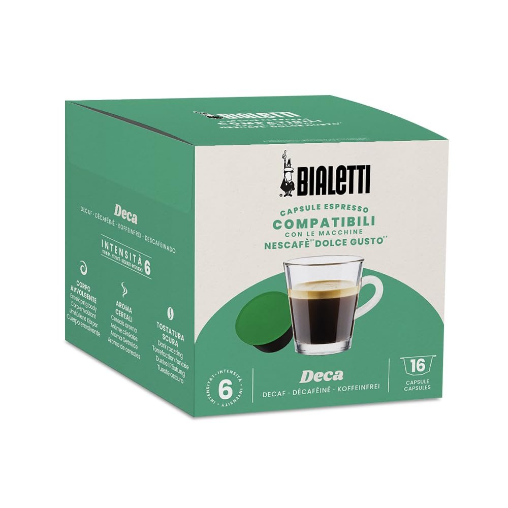 Bialetti Dolce Gusto-Compatible Coffee Capsules, Cremoso, 96 Capsules