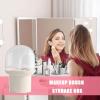 Nbbwwu Makeup Brush Holder with Lid, Dustproof Organizer view 3