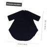 HAPINARY Hairdressing Cape with Sleeves, Lightweight and Reusable, Black view 3