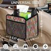 Colorful Indian Mandala Car Seat Back Organizer view 2