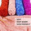 Soft Velvet Yarn, 100 g, Medium-Soft Craft Yarn (Dark Rose Red) view 3