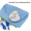 LFDSEPYM Tree Branch Folding Travel Makeup Mirror, Double-Sided, 1x/2x Magnification, Round Compact Mirror view 3