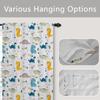 Dinosaur Curtain for Kids' Room, Green Dino Eggs, 117 x 183 cm, 1 Panel view 3