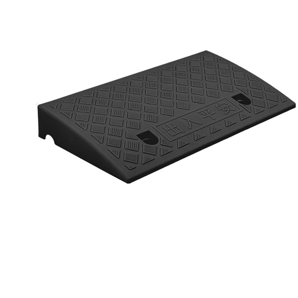 Vehicle Ramps, Curb Ramps, Threshold Ramps, Non-Slip Plastic Ramps for Doorways, Portable Wheelchair Ramps, Mobility Scooter Ramps (Yellow, 50 × 22 × 6 cm)