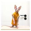 Yellow Knitted Vest for Sphynx/Devon Cats, Size M view 1