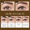 2-in-1 Magic Eyebrow Pencil, 2024 Upgraded Multifunctional 3D Microblading Eyebrow Tattoo Pen with 4-Fork Tip and Eyeliner, Double-Ended Waterproof Eyebrow Pencil (Black + Light Brown) view 4