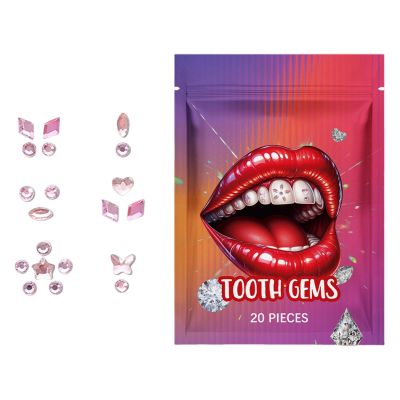 Zuasdvnk Tooth Stickers for Women, Rhinestone Tooth Gems