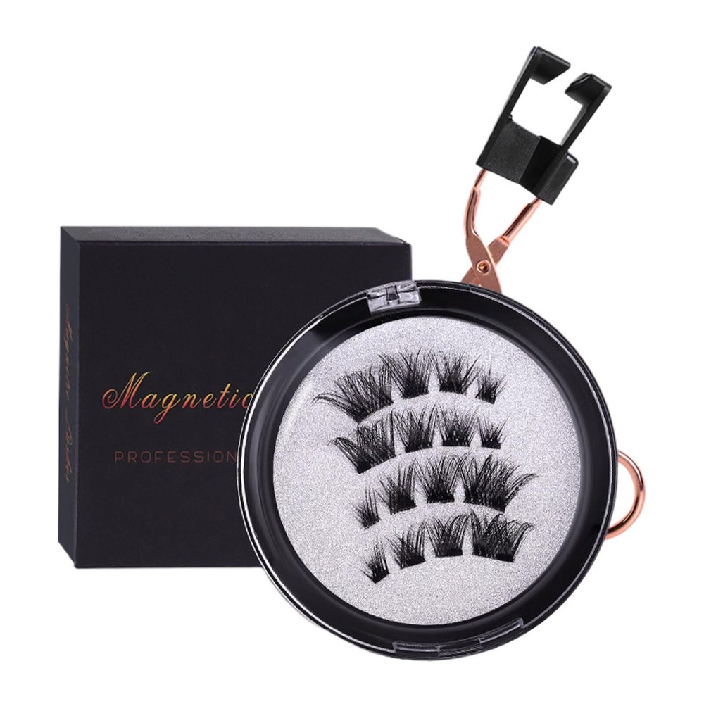 wisoolkic Bold Magnetic False Lashes, Nonstick Magnetic Fiber Lashes, Transparent Soft Band, HPD10 4