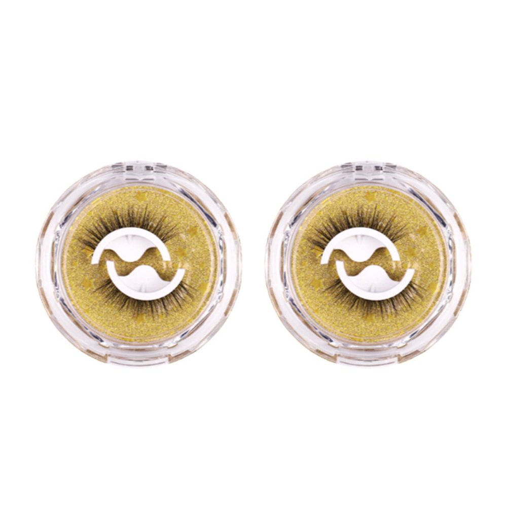Wisoolkic Natural Cross-Style False Strip Lashes, W03, 2 Pairs