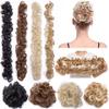 Messy Bun Hairpiece, 80 cm Synthetic Chignon, Ash Blonde view 2