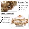 Messy Bun Hairpiece, 80 cm Synthetic Chignon, Ash Blonde view 4