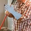 AUTSUPPL 3 Pairs Blue PVC Dishwashing Gloves for Home view 3
