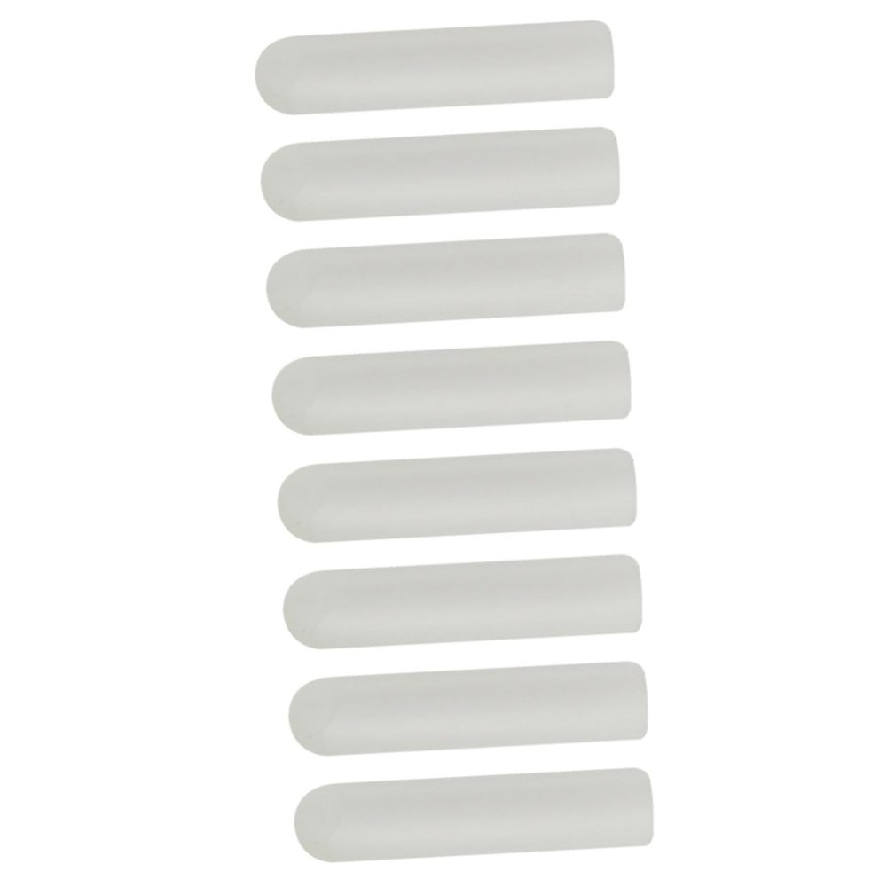 MOBUTOFU 8-Piece White Plastic Glow-in-the-Dark Shoelace Ends