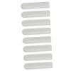 MOBUTOFU 8-Piece White Plastic Glow-in-the-Dark Shoelace Ends view 1