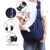 Outdoor Folding Pet Sling with Adjustable Shoulder Strap, Navy view 4