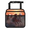 Sunset Sea Beach Running Horses Leather Car Trash Bin and Seat Back Organizer view 1
