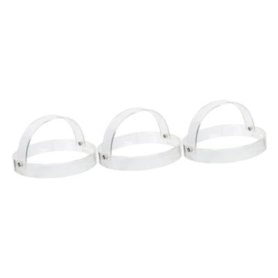 PRETYZOOM 3-Piece Clear Acrylic Hat and Wig Stands
