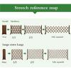2-Piece Privacy Fence for Pets, Expandable Wooden Garden Trellis Fence view 3