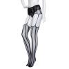 Sexy Women's Stockings with Lace Bodystocking, Thigh-High Stockings and Garter Belt, Over-the-Knee Tights (A11551, One Size) view 1