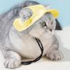 Sun Hat for Cats and Small Dogs with Ear Holes view 3