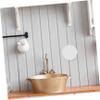 HAKIDZEL Round Magnifying Mirror, 150 mm, 20 Pieces, Plastic Glass, White view 4