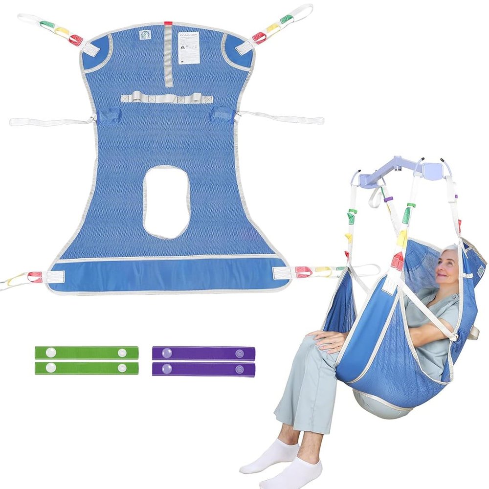 EZ Assistive Hoyer Toileting Sling, Full-Body Patient Lift Sling, 227 kg SWL, Small