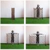 Wooden Garden Fence, Retractable Privacy Screen and Pet Fence, H80 × L160 cm view 3