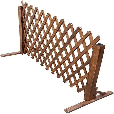 Beauty Comes Telescoping Wooden Fence, Privacy Screen and Trellis, 120 x 50 cm