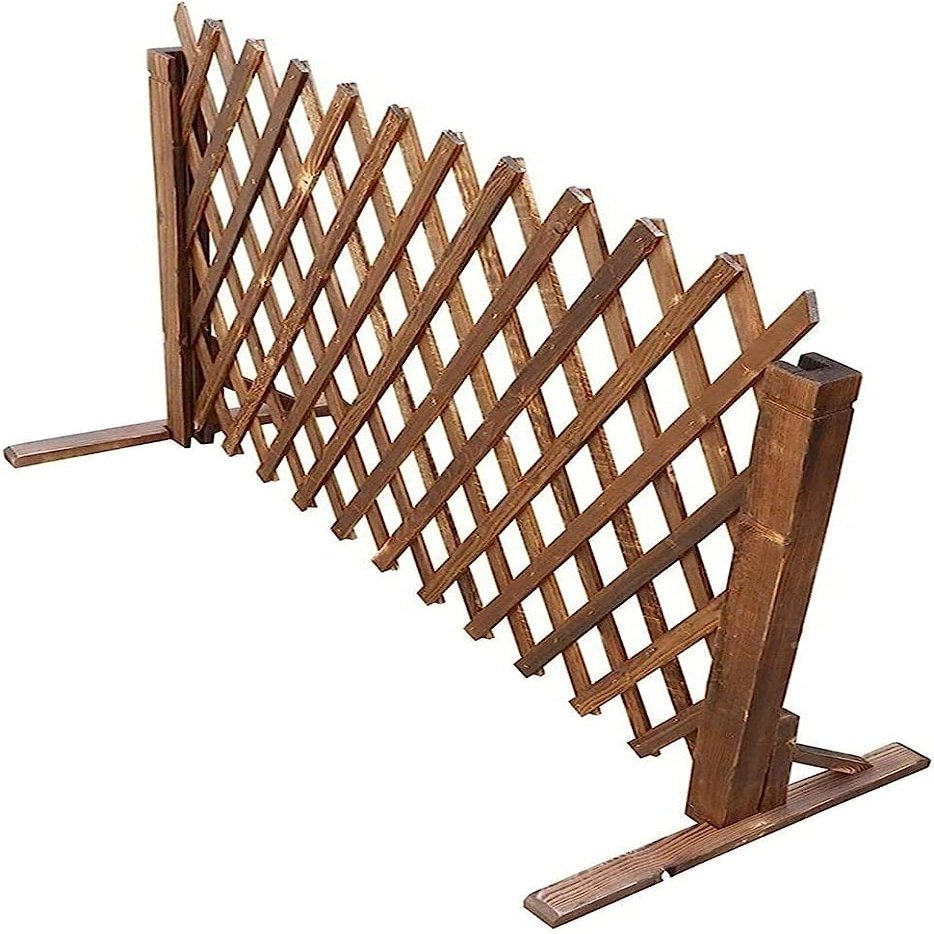 Beauty Comes Telescoping Wooden Fence, Privacy Screen and Trellis, 120 x 50 cm