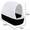 Covered Cat Litter Box, Removable, Easy to Clean, Portable, Pink view 2